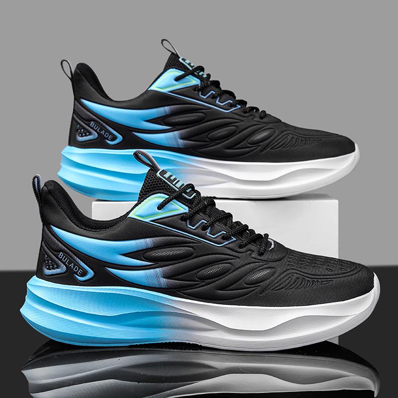 YRZL Mens Sports Shoes Lightweight Breathable Men Running Shoes Non-Slip Durable Comfortable Soft Casual Outdoor Sport Sneakers