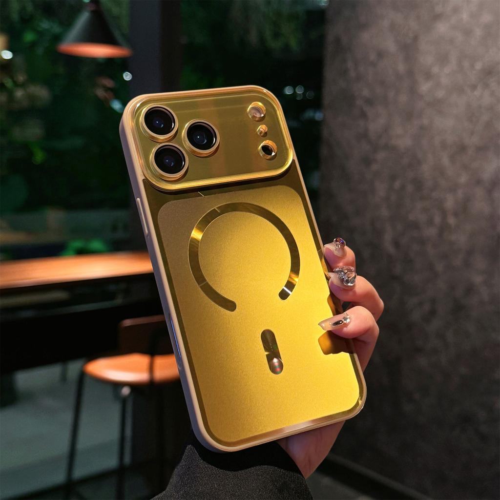 For iPhone 17 Pro Case Compatible with MagSafe TPU PC Phone Back Cover with Lens Film