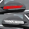 2PCS Car Rear View Mirror Side Stripe Badge 3D Sticker Car Styling for Toyota TRD Chr Corolla Yaris Rav4 E150 E120 Land Cruiser 200