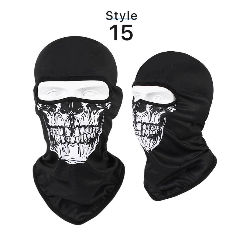 Skull Balaclava Full Face Cover Bandana for Outdoor Cycling Face Mask Gaiter Λαιμός Αξεσουάρ μοτοσυκλέτας