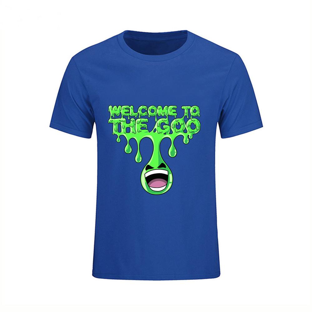 Cartoon 3D Print Short Sleeve T Shirts Streetwear Short Sleeve Welcome To The Goo Fashion Casual L