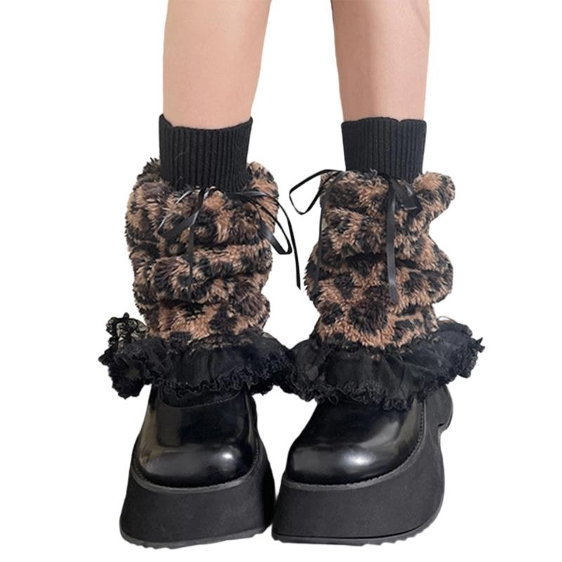 

Womens Furry Party Costume Warm Faux Furs Fuzzy Long Boot Shoes Cuffs Cover Leg Warmers/Boot Sleeves/Boot Covers 1