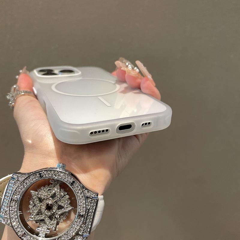Clear Slim Wireless Charge for Magsafe Case For iPhone 16 Pro 15 Pro Max 14 13 12 11 Magnetic Shockproof Transparent Hard PC Phone Cover