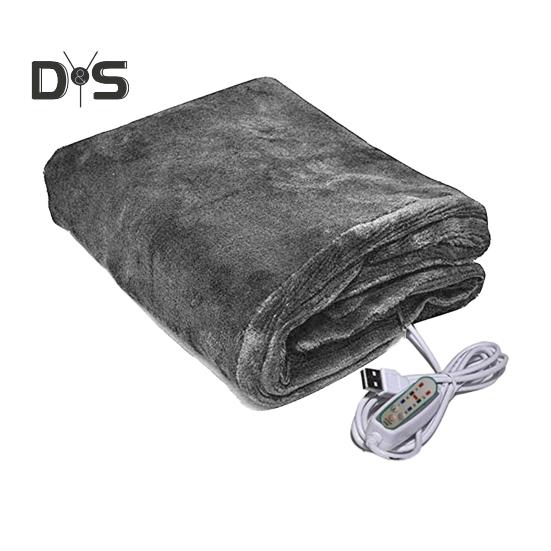 Winter Electric Blanket 3 Level Temperature Adjustment USB Charging Thick Dual-sided Material Time Setting Camping Travel Office Home Heating Blanket