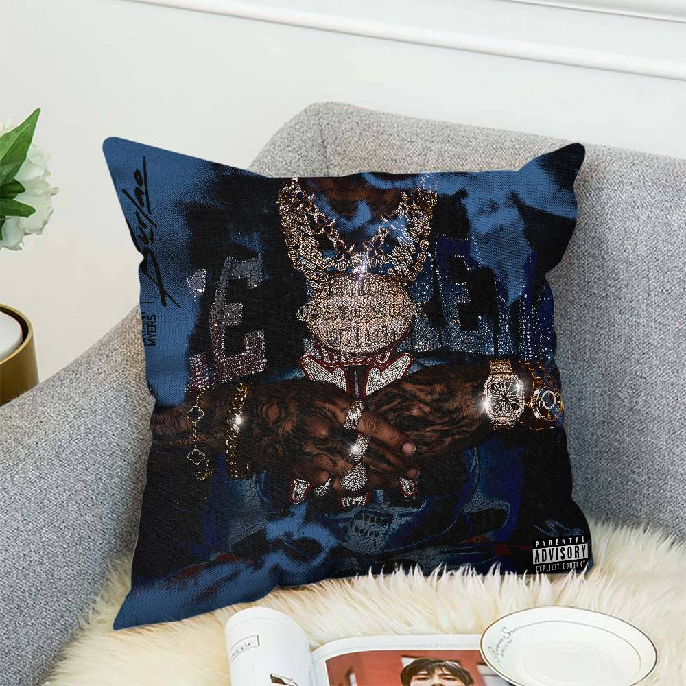

B-Bryant M-Myers Pillow Case Album Case Sofa Decorative Home Double-sided Printing Short Plush Cute Cushion Cover 12x12Inch