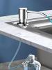 Sink Soap Dispenser Brushed Stainless Steel Sink Soap Dispenser with Silicone Extension Tube for Kitchen