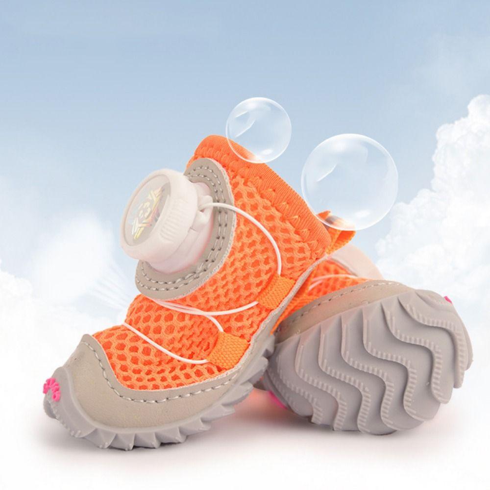 4pcs/set Breathable Pet Boots Adjustable Dog Footwear Protecting Dog Sneakers  Small Dogs