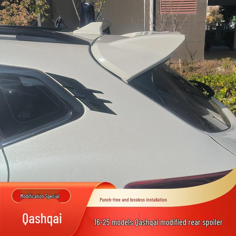 Nissan Qashqai Rear Spoiler Modification: No-Drill Painted Diffuser & Stabilizer Wing.