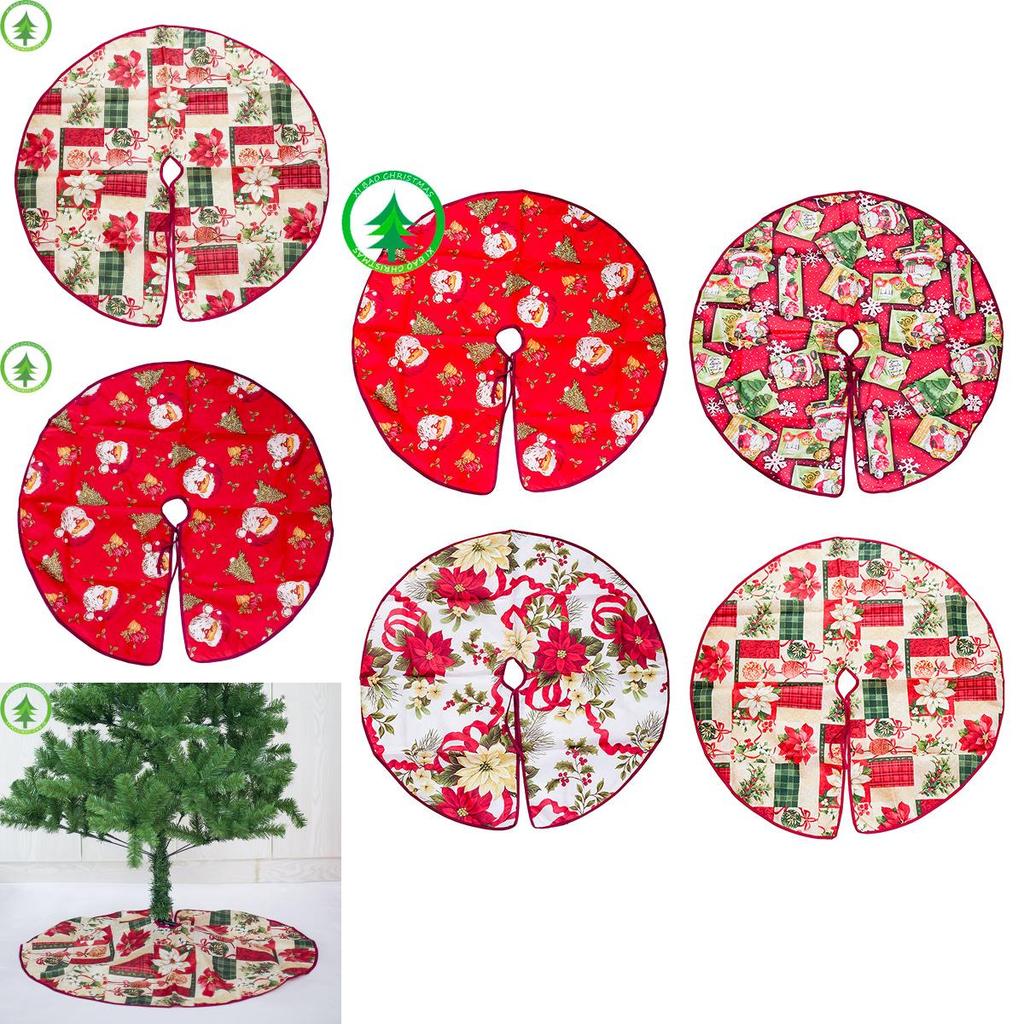 Snowman Santa Christmas Tree Skirt Decoration For Xmas Holiday Supplies Festival