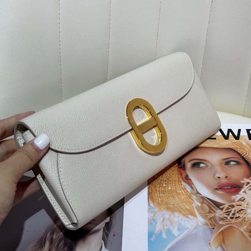 Haute Couture Leather Pig Nose Woc Wallet Palm Pattern Cowhide Hand Grab Bag Crossbody Women's Bag Clutch