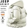JEEP SPIRIT Men's Hooded Faux Two-Piece Padded Winter Jacket