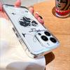 Heart Shaped World Map with Planes Lucency Phone Case for IPhone 14 15 16 13 12 11 17 Pro Max 12 13 Mini Soft Cover