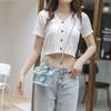 Women's bag summer new transparent bag fashionable small square bag single shoulder oblique span bag simple small bag