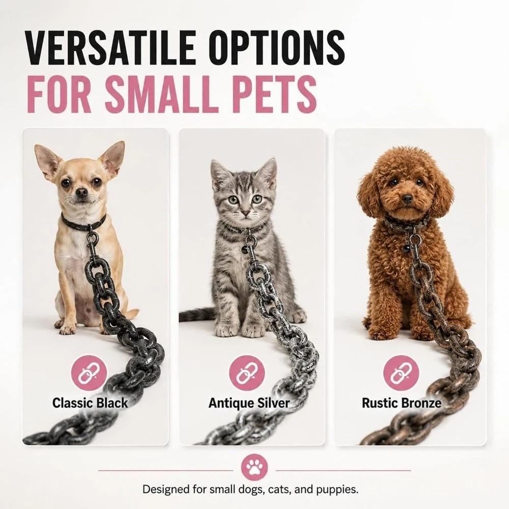 Lightweight Simulated Giant Chain Pet Leash Plastic Dog Traction Rope Halloween Props