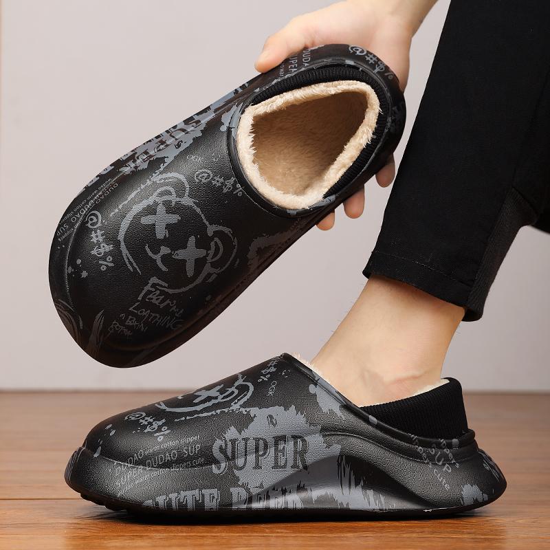 Зимняя пара плюс бархат теплые хлопковые туфли ленивые туфли повседневная мода плюс — фото 12