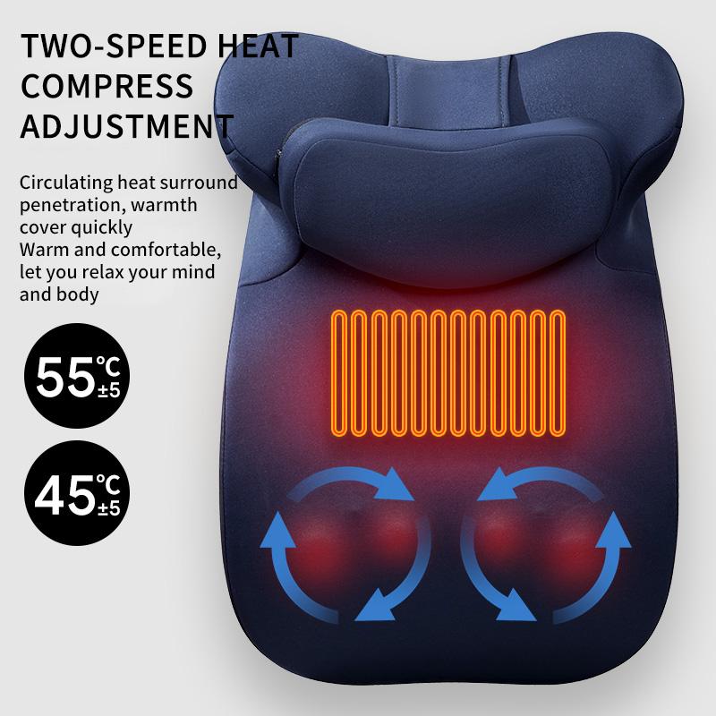 

Многофункциональная подушка для кровати для разминания шейного отдела позвоночника, плеч, талии и живота, с инфракрасным подогревом, массажная подушка для сна