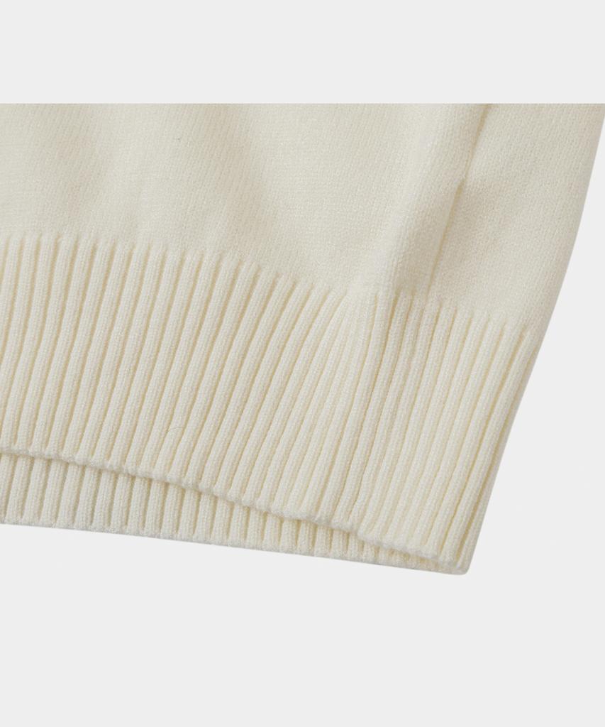 LETTERCOMO Essential Daily Round Knit Ivory