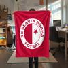 SK Slavia Praha, Coperta in Flanella con Fantasia, Alta Qualità, Confortevole per Tutte le Stagioni, Arredamento per la Casa, Calore e Comfort, Perfetta per Regali.