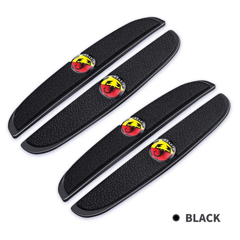 4Pcs Rubber Anti Collision Strip Car Door Rearview Mirror Protector Stickers For Abbas Abarth Punto 124/125/500 Stilo Ducato Car