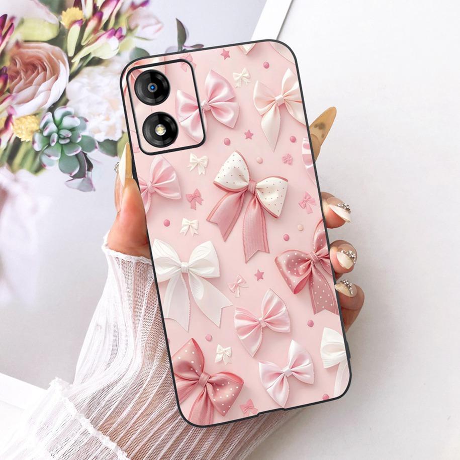 For Motorola Moto E13 E14 Case Popular Flower Back Cover Soft Silicone Phone Case For MotoE13 MotoE14 E 13 E 14 Shockproof Funda