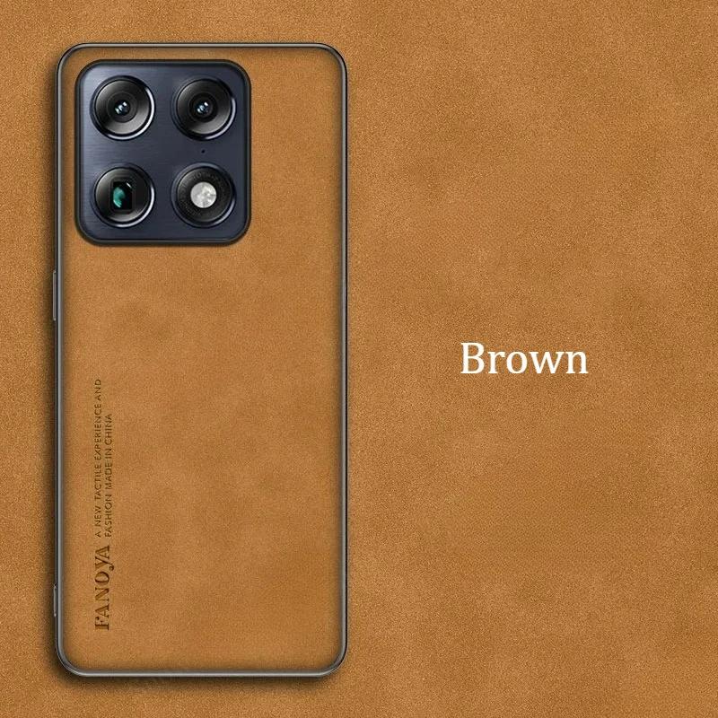 For Moto Signature 2026 Sheepskin PU Leather Shockproof Silicone Case For Motorola Signature 5G Phone Back Cover Coque Motorola Signature коричневый