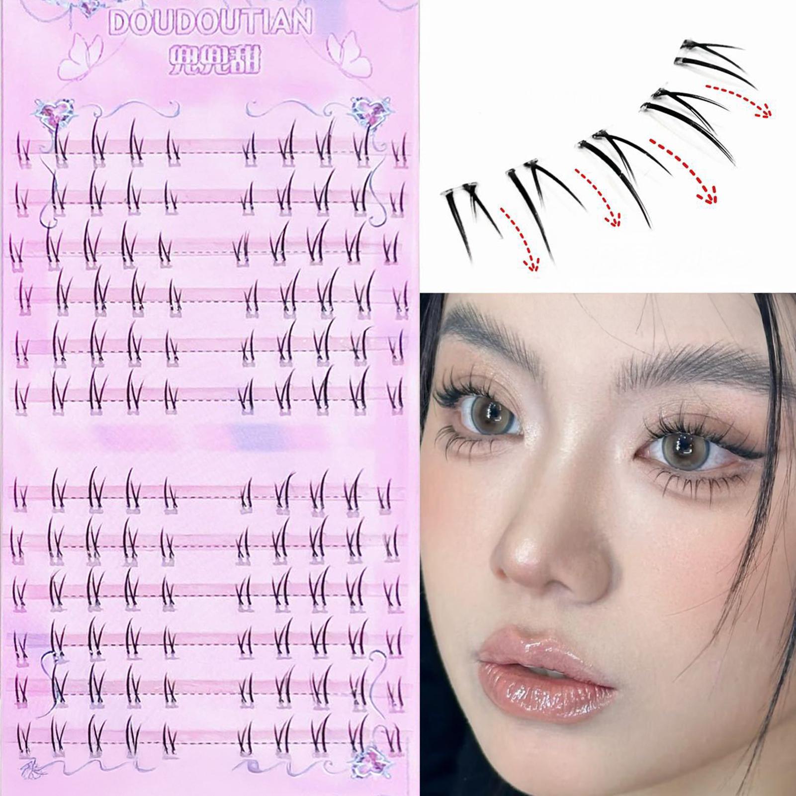 5-7mm Bottom Eyelash Extensions Wispy Cluster Eyelash Extensions Comfortable All Day And All Night A