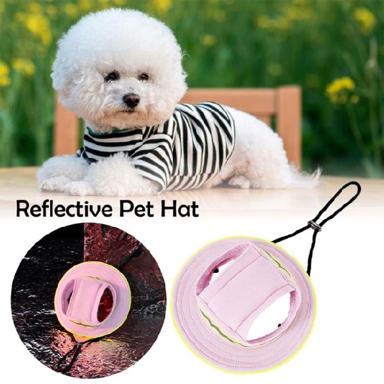 Pet Safety Hat Breathable Night Adventure Puppy Reflective Cap Cat Soft Headwear