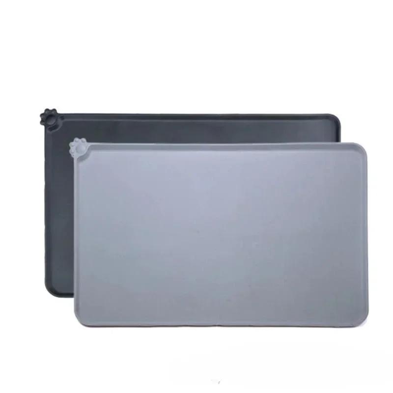 Silicone Non - Stick Waterproof Pet Food Feeding Pad with High Lips for Dog and Cat, Puppy Feeder Tray Water Cushion Placemat