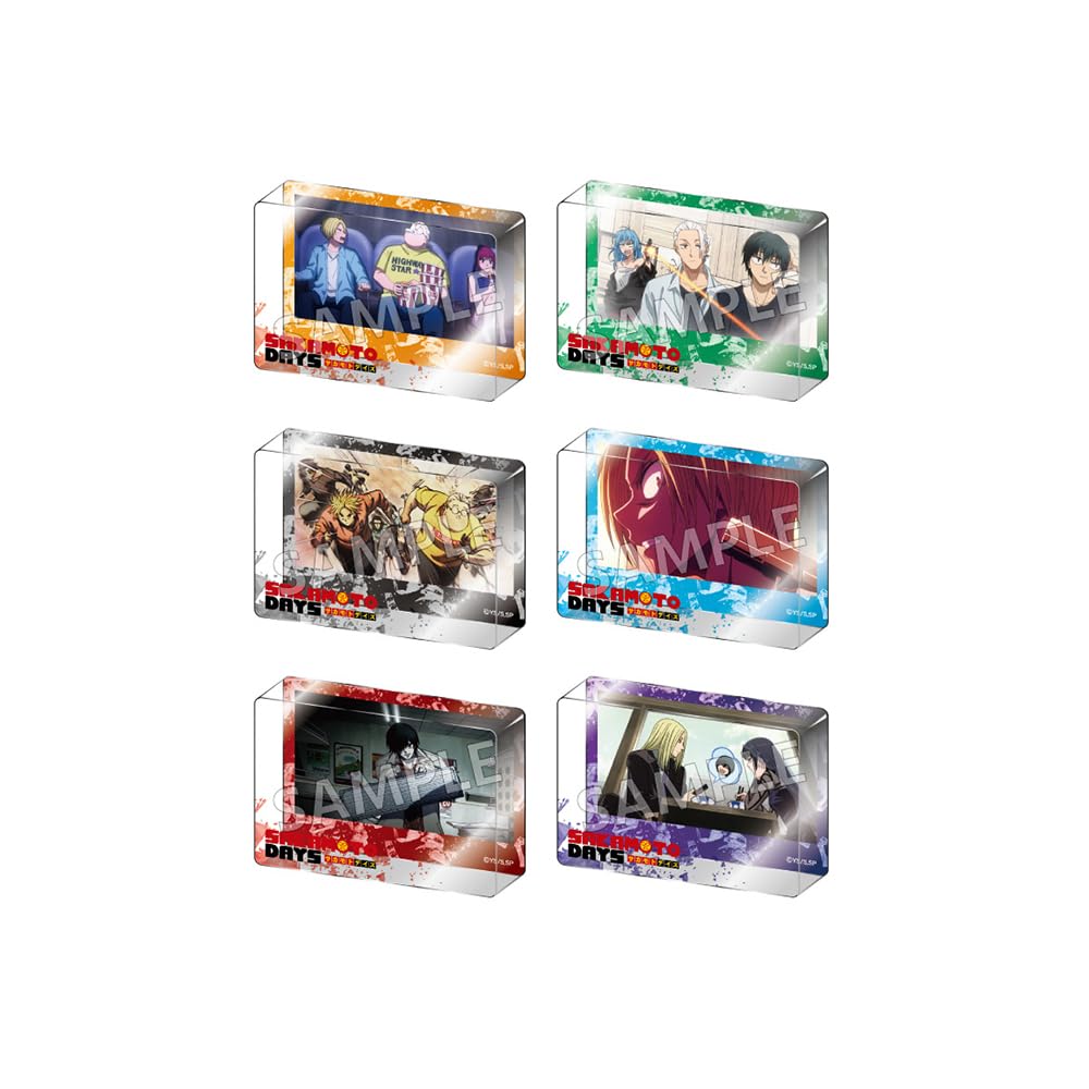 TV Anime Acrylic Block Collection Pieces Per "SAKAMOTO DAYS" (6 Box)