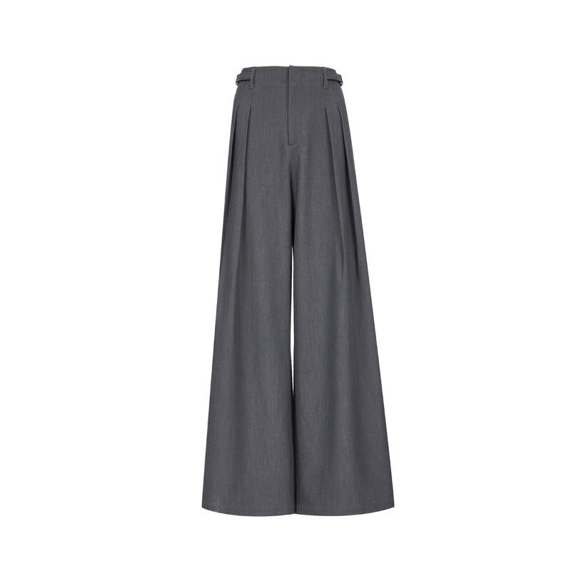 VEROMODA Pleated Draped Wide-Leg Casual Pants