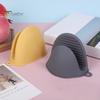 1 Pair Mini Oven Gloves Silicone Heat Resistant Cooking Pinch Mitts Potholder Insulated Gloves for Kitchen BBQ Baking Cooking Grilling