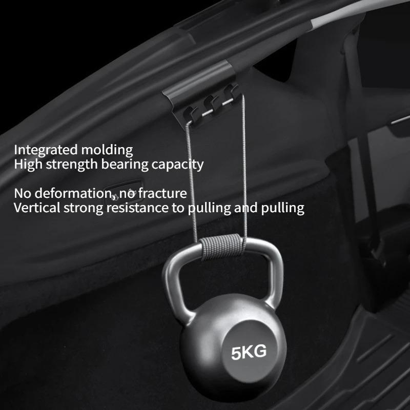 For Tesla Model Y/YL Juniper 2025 Trunk Hook ABS Rear Trunk Sides Storage Hook Bag Holder Umbrella Hanger Storage Accessories
