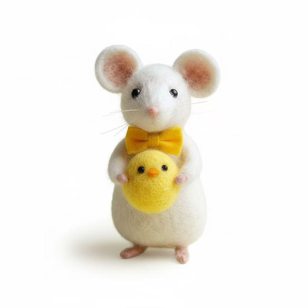 Påsk Söta Ullmöss Dekorationer Återuppståndelseägg Gåvor