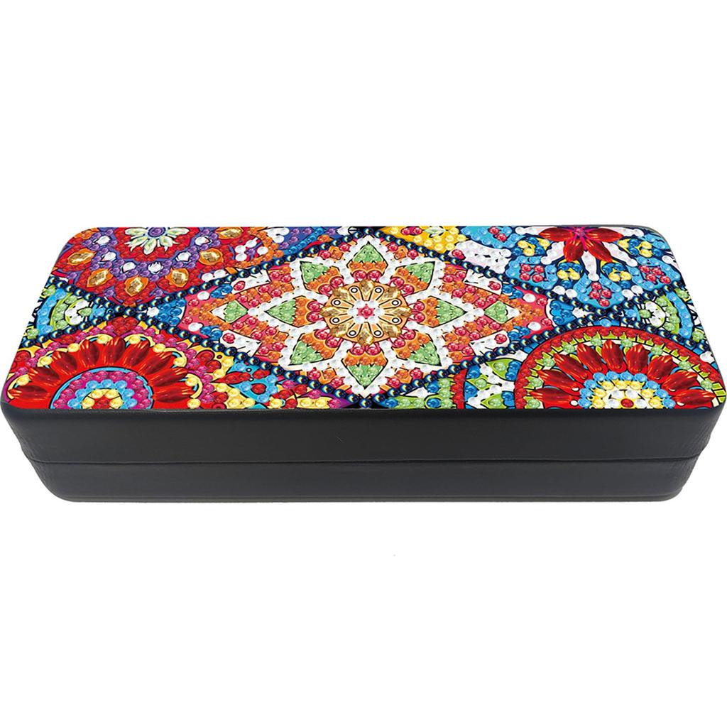 Sunflower Diamond Painting Eyeglasses Case Diamond Art Sunglasses Case Rhinestones Sunglasses Storage Box for Friends Gift