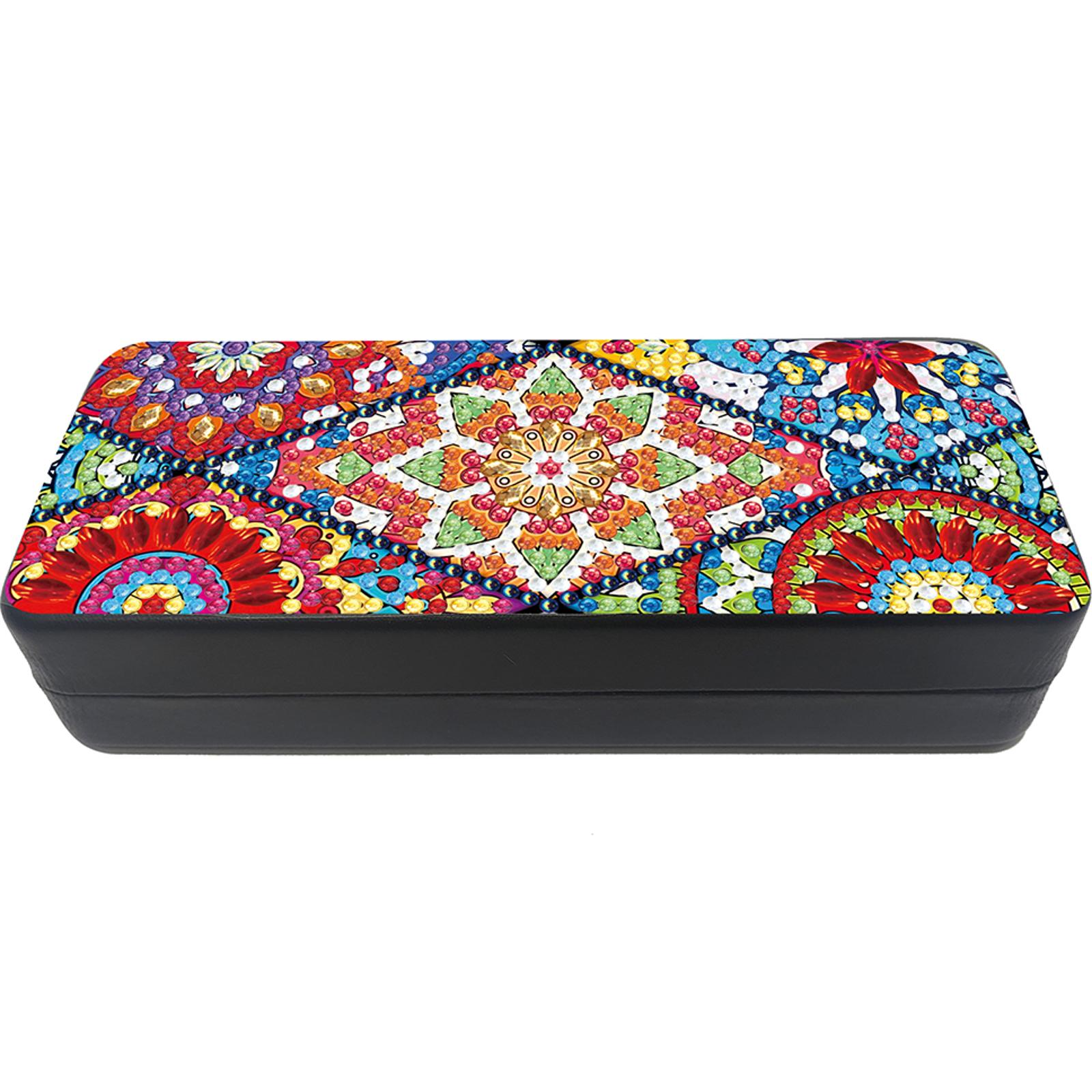 

Sunflower Diamond Painting Eyeglasses Case Diamond Art Sunglasses Case Rhinestones Sunglasses Storage Box for Friends Gift