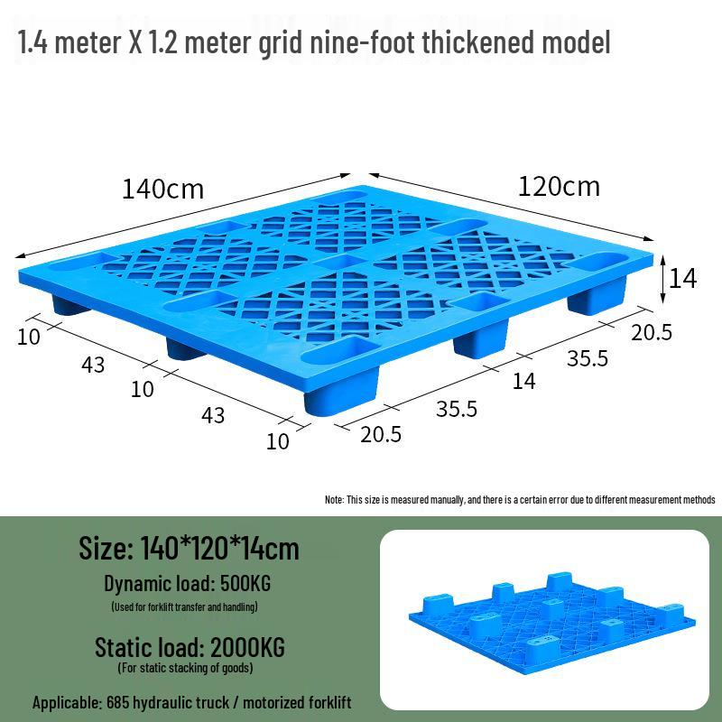 Moisture-Proof Plastic Forklift Pallet Platform Tray