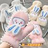 Cartoon Plush Gloves Winter Women's Plush Thermal Gloves Student Riding Windproof Full Finger Cover Couple Neck Gloves