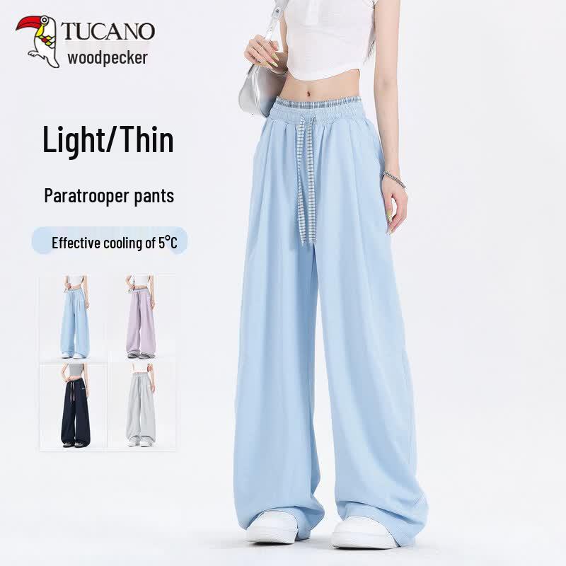 TUCANO Women s Summer Breathable Wide-Leg Parachute Pants XL