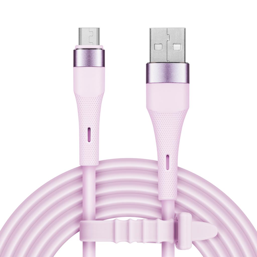 USB - microUSB cable 1m 12W silicone Kruger&Matz Basic