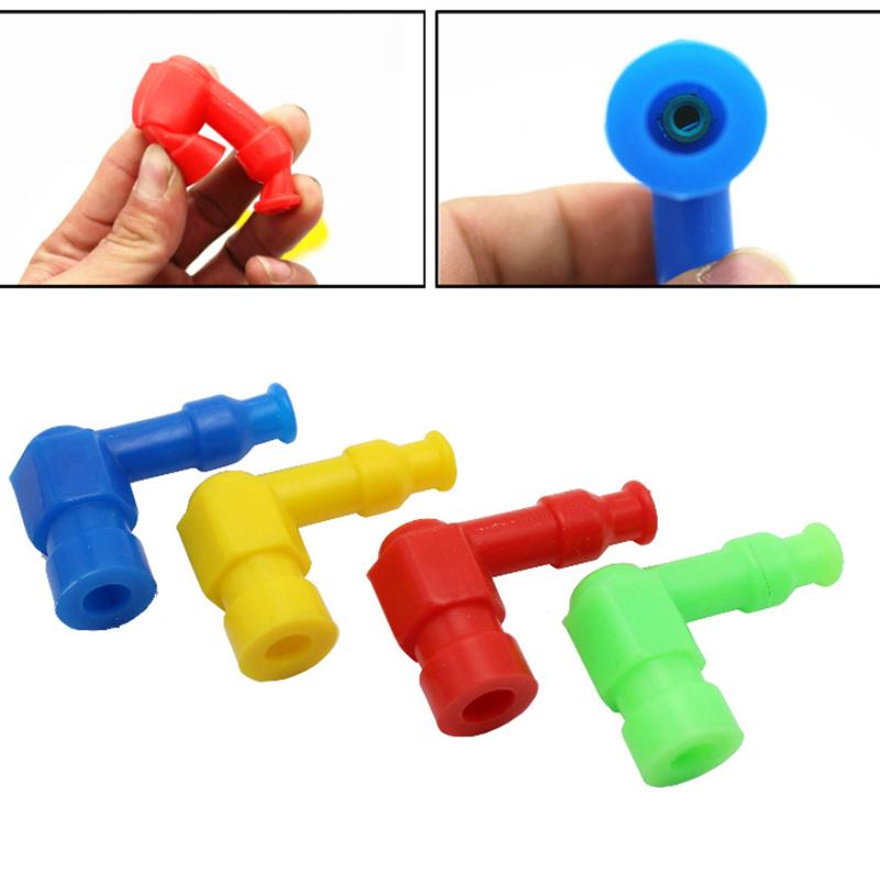 Motorcycle High Performance Spark Plug Cap Universal Rubber Lgnition Spark Plug Cap For Quad Buggy Motorbike Atv Scooter Bike