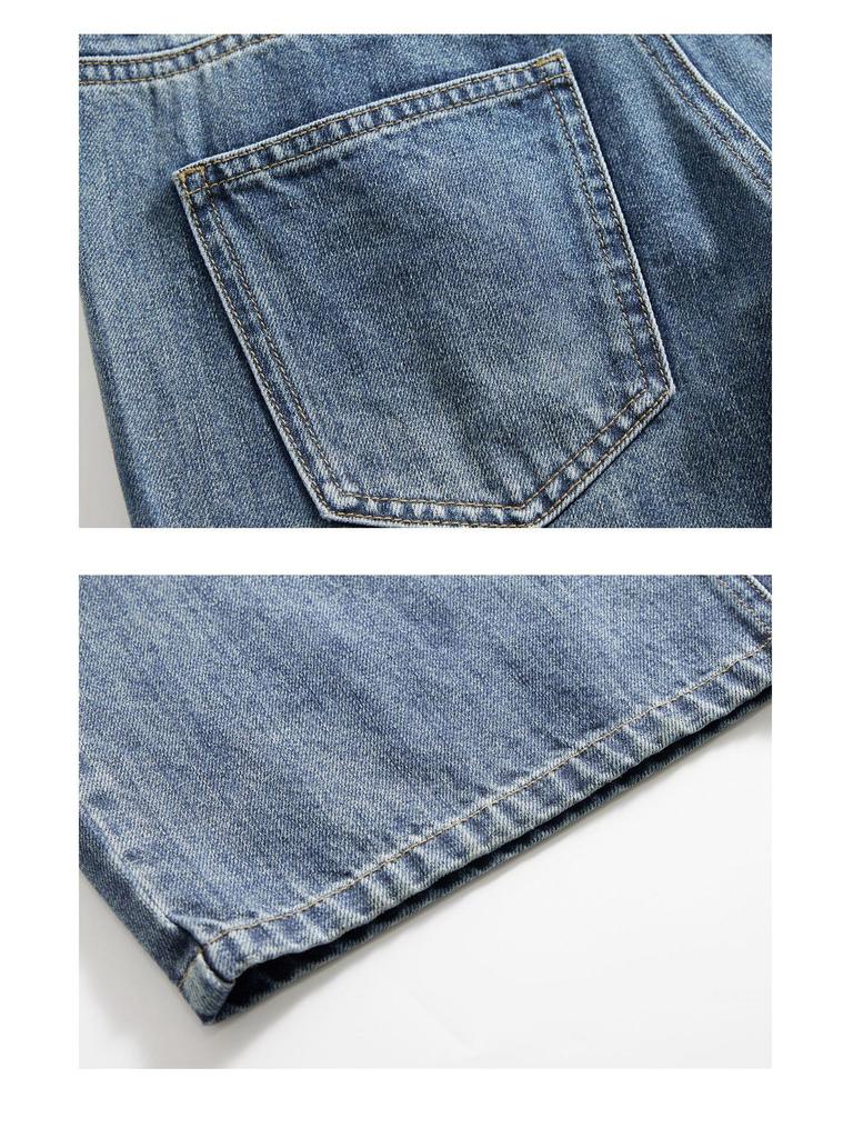 Women's High Waist Washed Straight Leg Jeans - Slimming, Versatile, Wide Leg Casual Pants for Spring 26