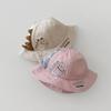 Chapeau de soleil d'été en coton fin pour bébé, motif dinosaure, broderie de lettres, style pêcheur