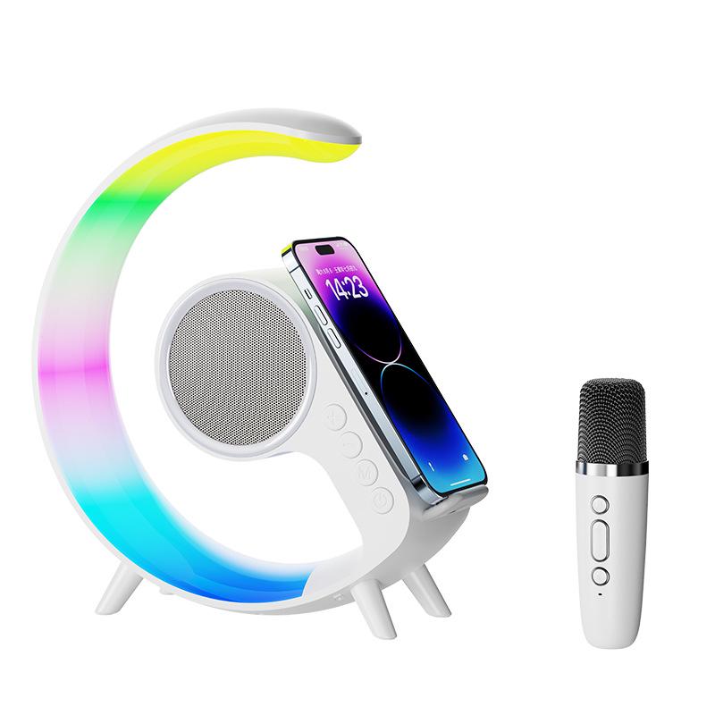 

Многофункциональная Bluetooth-караоке-колонка с беспроводной зарядкой и ночником