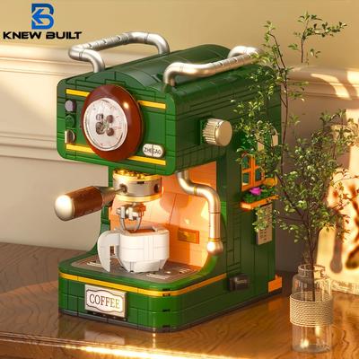 Juguetes de Bloques de Construcción Modelo Cafetera Diseños Diversos de Máquinas de Café Niños Juego de Imitación Tienda Herramienta Coleccionables y Decorativos