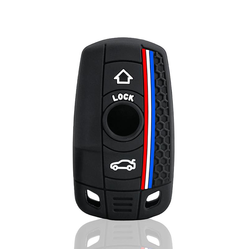 Silicone Car Key Case Cover Shell Fob For BMW E60 E61 E70 E81 E87 E90 E91 E92 X1 X5 1 3 5 6 Series Z4 Key Protection Accessories