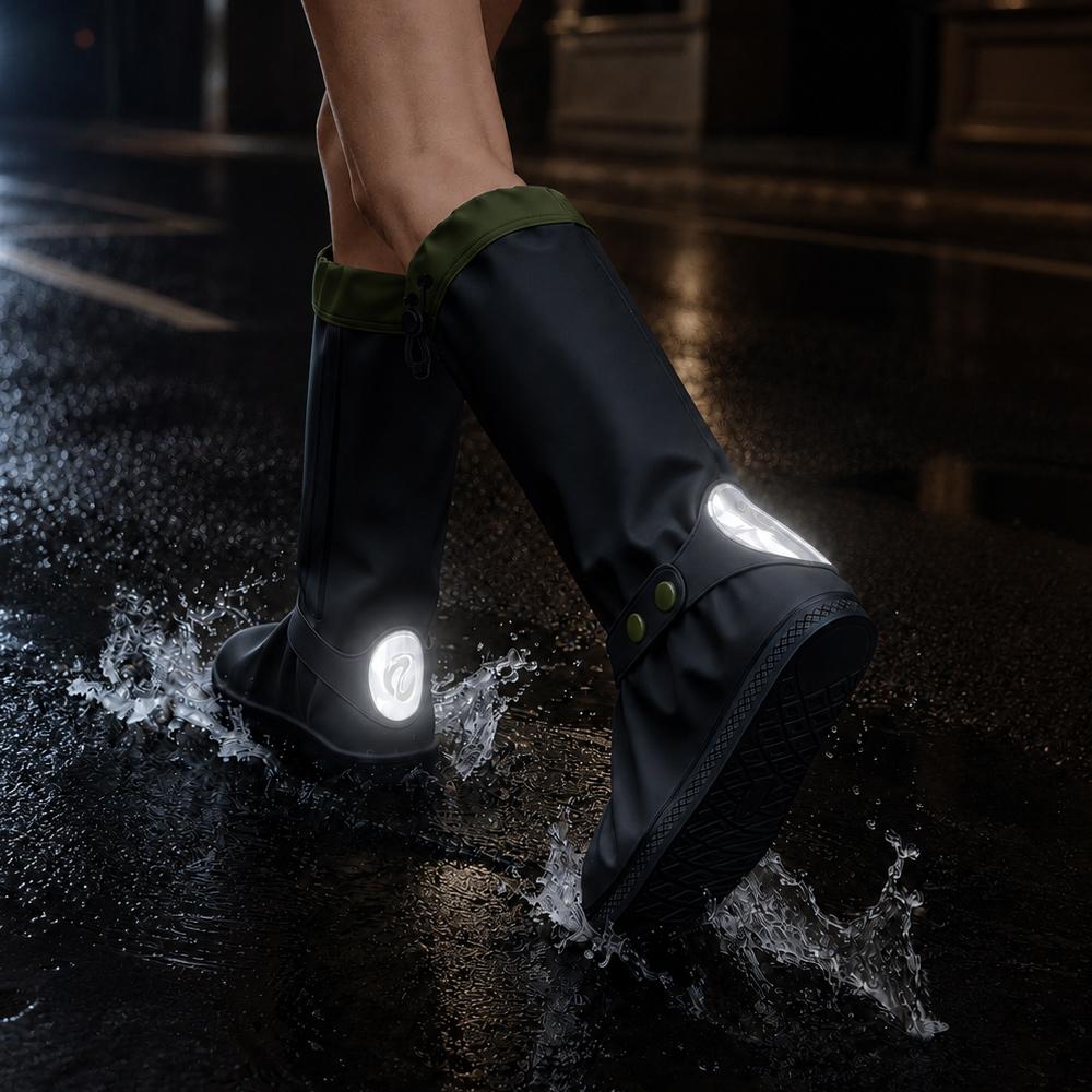 Krovan Rain Shoe Waterproof Cover Shoe Cover Women'S