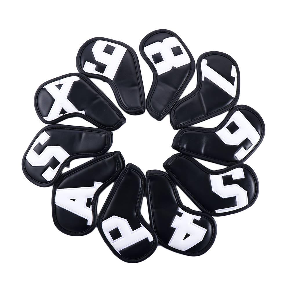 Covers PU Leather Protective Cover Golf Iron Covers Golf Wedge Cover Golf Club Head Covers