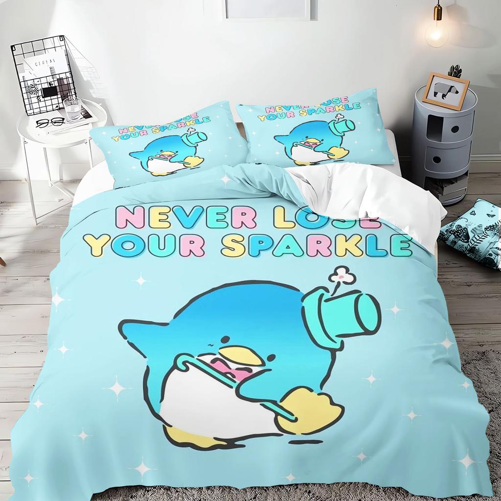 Tuxedo Sam 3-Piece 1 Quilt Cover One Piece Bedding Set Comforte Luxus Exquisite Birthday Gift 100% Polyester Home Decor