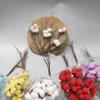10Pcs Artificial Dried Flower Cotton Stems Floral Branch Stage Home Decoration