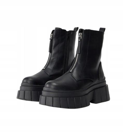 Stivali Neri Chunky Con Zip Classici Even&Odd 39 T_A